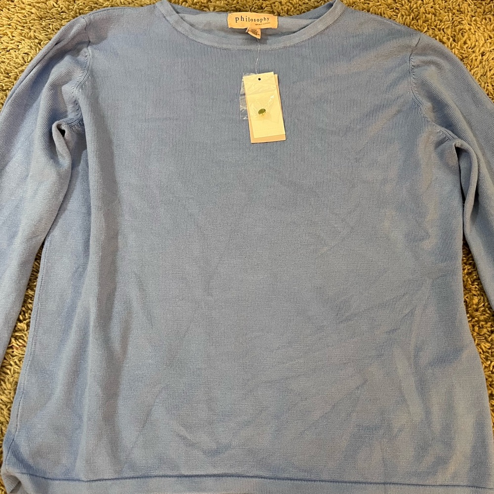 Philosophy Open Sleeve Sweater Size Medium NWT
